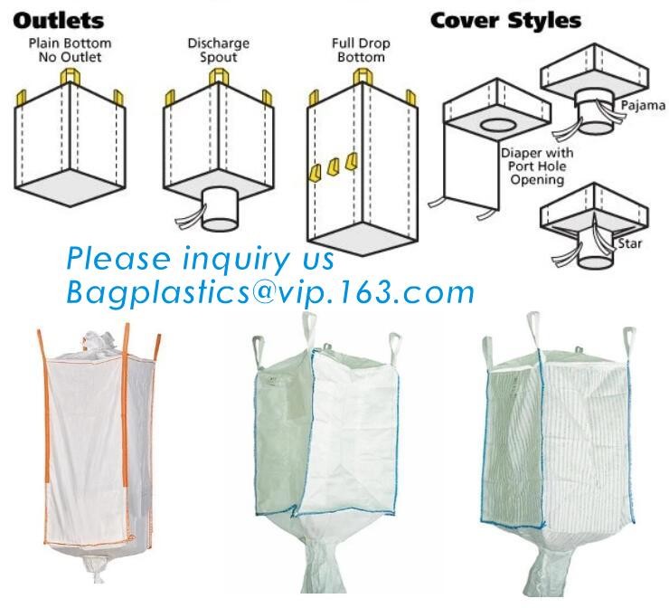 customizable PP u-panel baffle big bag /coated white woven PP jumbo bag/ventilated 4 panel baffle bag/all colors availab