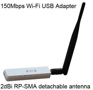 China Networking WiFi Adapter External 2 dBi rp-sma antenna connectors 2.4 GWF-2B1T wholesale