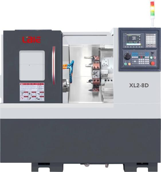 Quality Slant Bed CNC Turret Lathe With C Axis Live Tooling Collet Chuck for sale