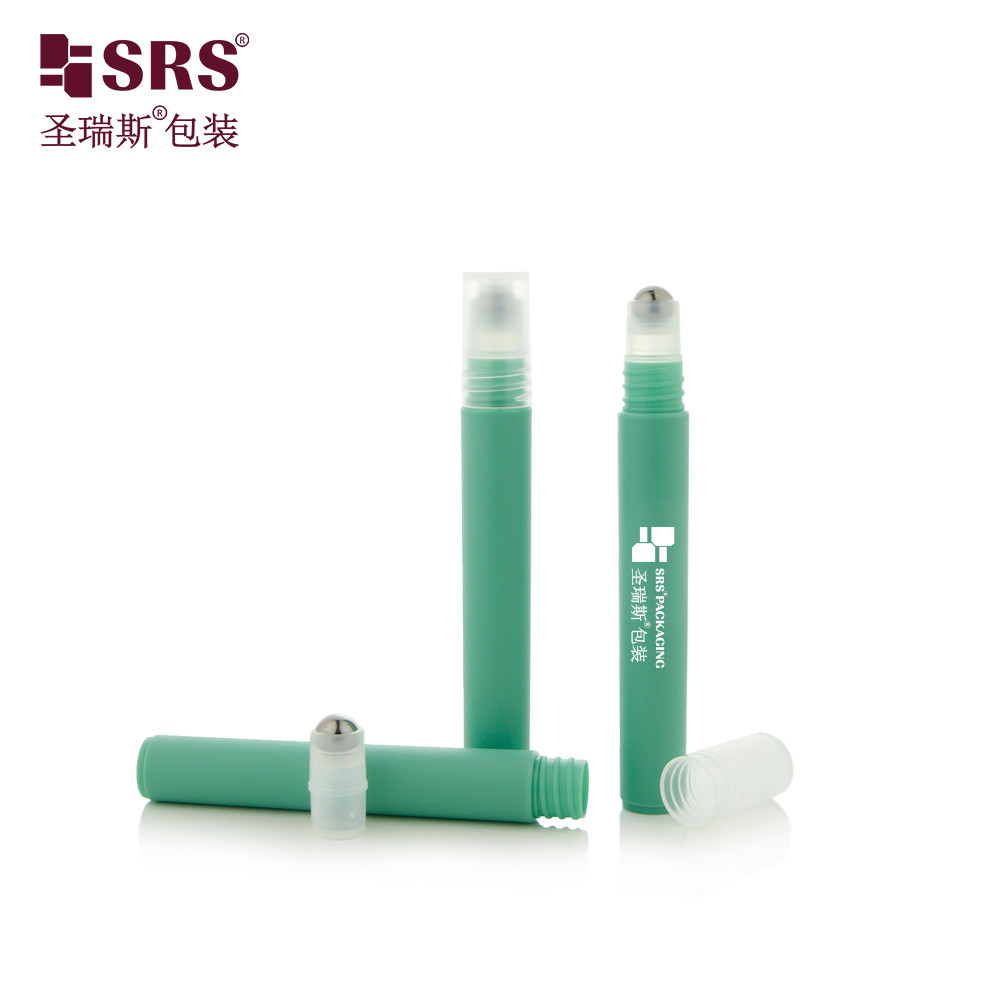RPPH-10ML(C) Antiperspirant Liquid Plastic Empty Custom Injection Color Green With Steel Ball PP Cap No Leakage