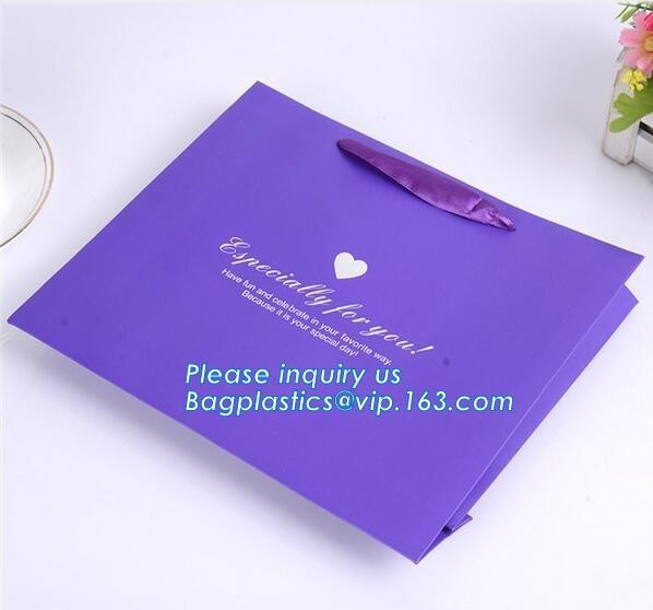 Fashion Custom Printing Luxury Gift Shopping Carrier Paper Bag With Your Own Logo Print,strong twisted handle black leat