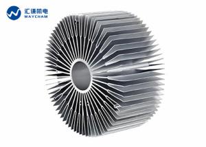 China OD200mm Round Extruded Aluminum Heatsink For Led Light 0.05mm Tolerance wholesale