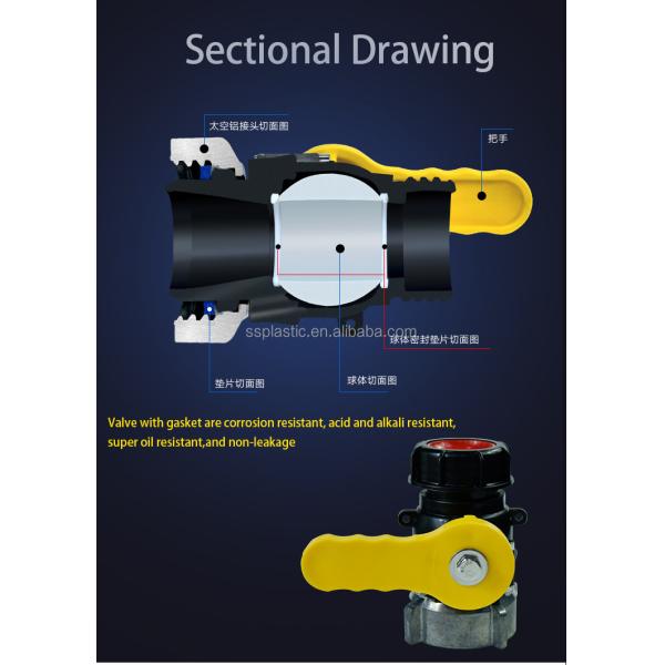 Low Temperature and Screw Valve DN40/50/60/80 Butterfly Valve for IBC Tank Connector