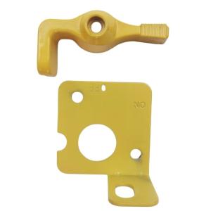 China OEM Standard Size Steel Lockout Lever Kit for Sprint Car Battery Master Disconnect Switch Red and Yellow Steel Material wholesale