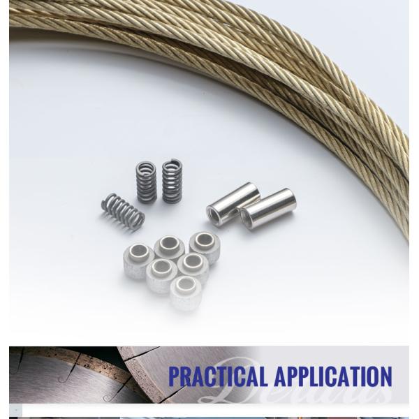 Customized 7.3mm Granite Multi Wire Rope Profiling Saw with Diamond Wire Cutting Tool