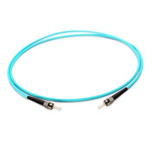 China Fiber Optic Patch Cord/ST/UPC-ST/UPC Multimode OM3/ Simplex/3.0mm/ LSZH/PVC/ Aqua on sale