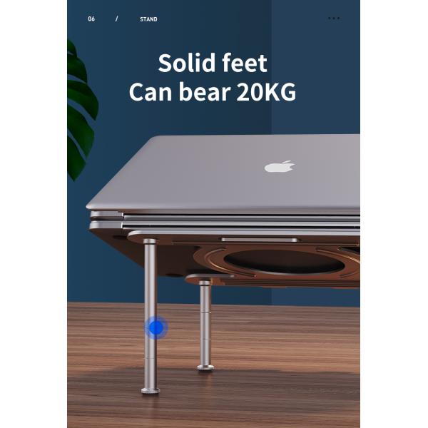 614g 15.6inch Silver Liftable Notebook Desk Stand Height Adjustable
