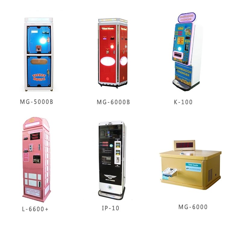 Game Center Tokens Currency Exchange ATM Coin Change Machine Speed 1200pcs / Min