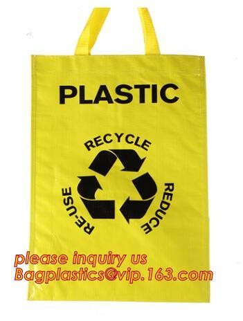 Wholesale eco reusable pp woven shopping bag with logo design,100% recyclable Ecological large capacity Durable fabric