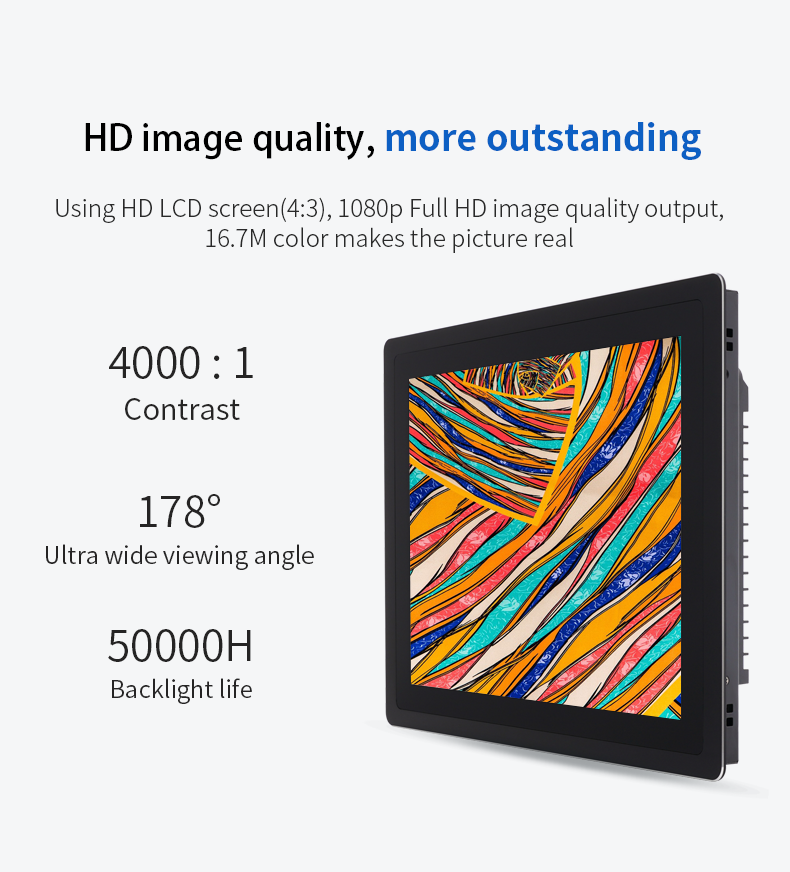 OEM 12.1 Inch Industrial Panel Pc Touch Screen Wall Mount Industrial Screen HMI Panel PC Industrial Panel PC