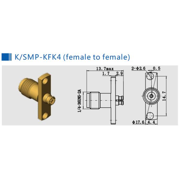 PTFE Hermetically N Type Female to SMA Female Adapter