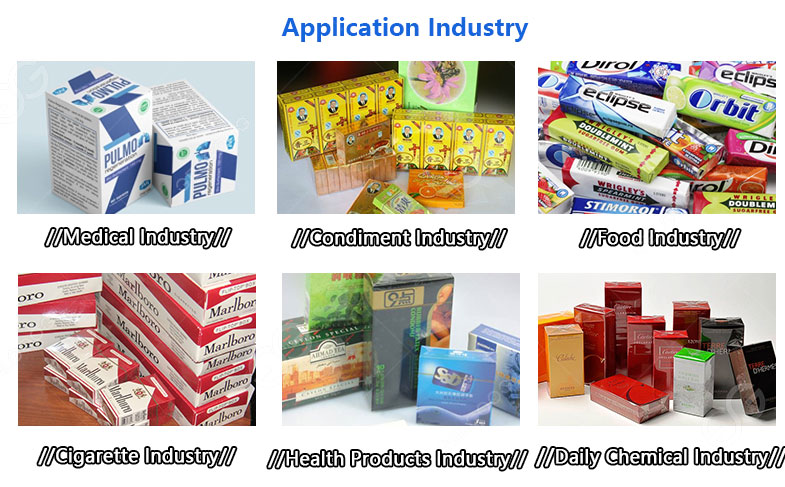 Cellophane wrapping machine appliciation