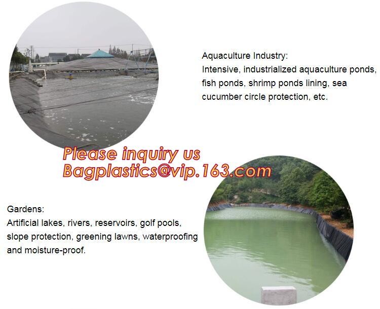 HDPE Geomembrane for Stock Water Tanks Liner,seepage-proofing HDPE film, 00:10 Fish Farm Pond Liner HDPE Geomembrane p