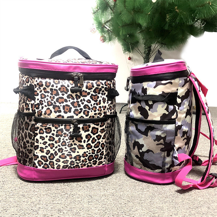 Latest Design Insulated Lunch Bag Leopard Colorful Picnic Backpack Insulated
