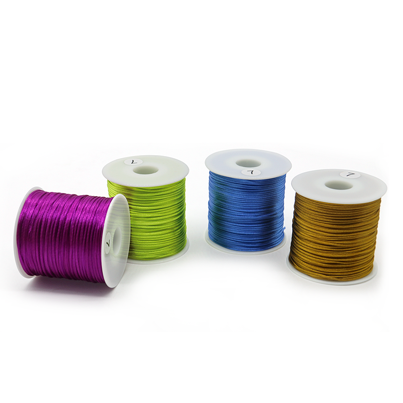 1mm 1.5mm 2mm Nylon String Cord Woven Craft String for Chinese Knot Tassel Accessories