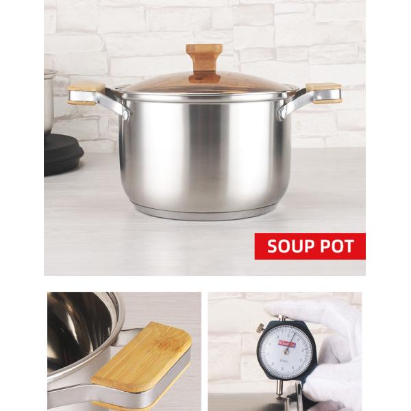 Factory Wholesale Different Size Cookware Set Custom Pots Wholesale 12pcs Stainless Steel Cooking Pot And Pan Set