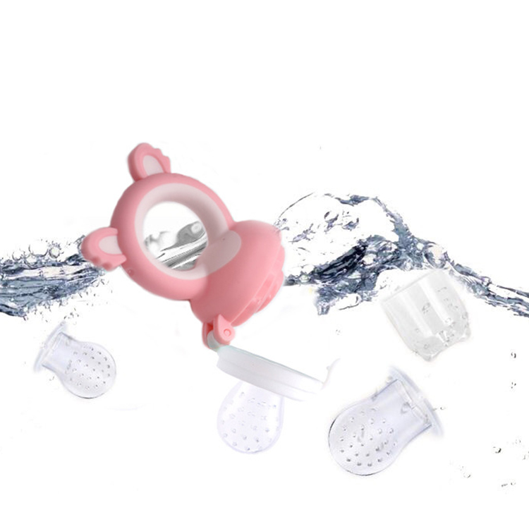 Silicone Soft Baby Food Nibble Fruit Pacifier Feeder Cute Packaging