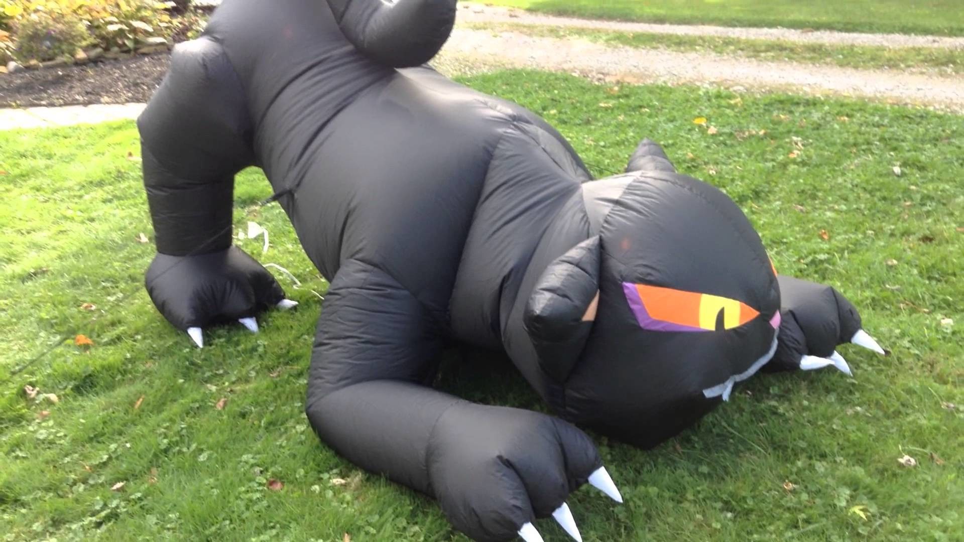 CE Certificate Outdoor Giant Advertising Inflatables Black Cat For Halloween Festival