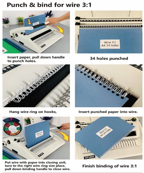 NanBo 22 Sheets Manual Desktop Binding Machine For Office