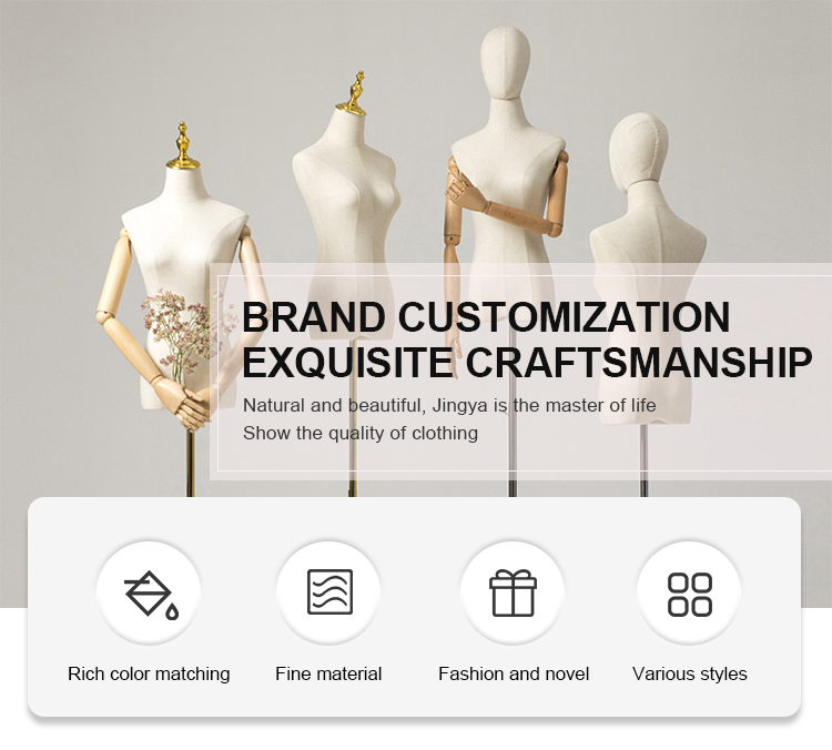 Fashion half body mannequins Abstract Dummy Torso Clothes Display male mannequin for display mannequin adjustable