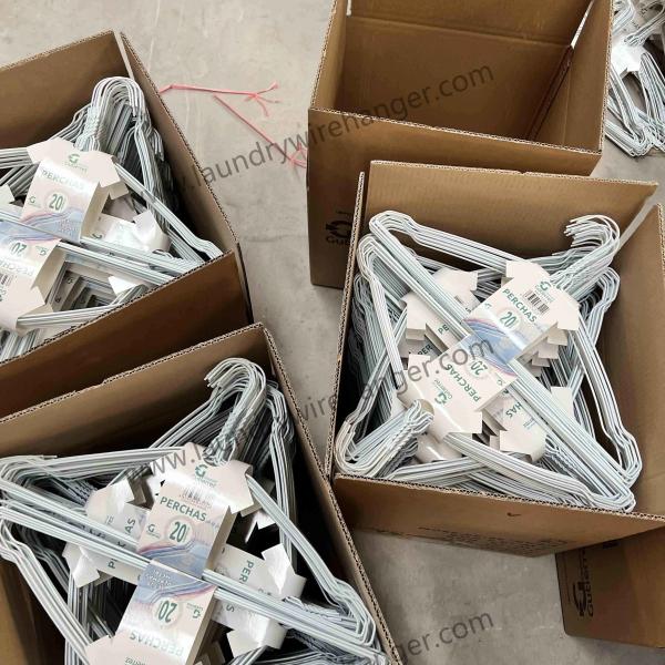 2.3mm Metal Laundry Wire Hanger For Cleaners-White