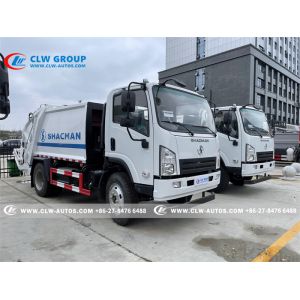 China Shacman X9 8000liters 8-10cbm compression garbage truck wholesale