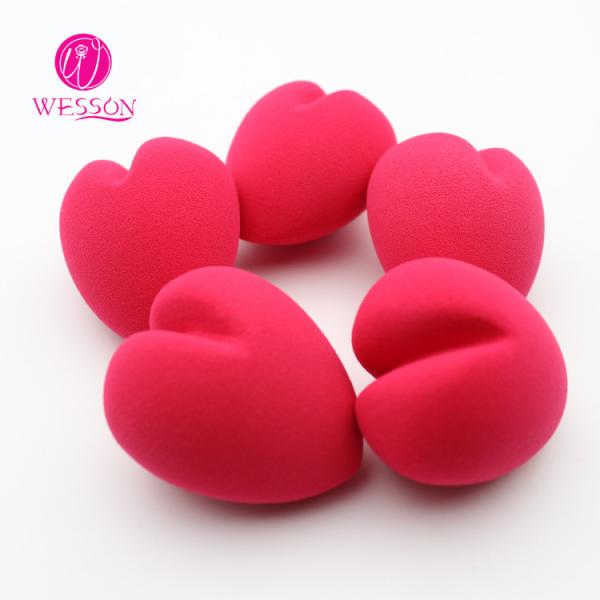 Private Label Latex Free Heart shaped Makeup Blender Sponge Puff