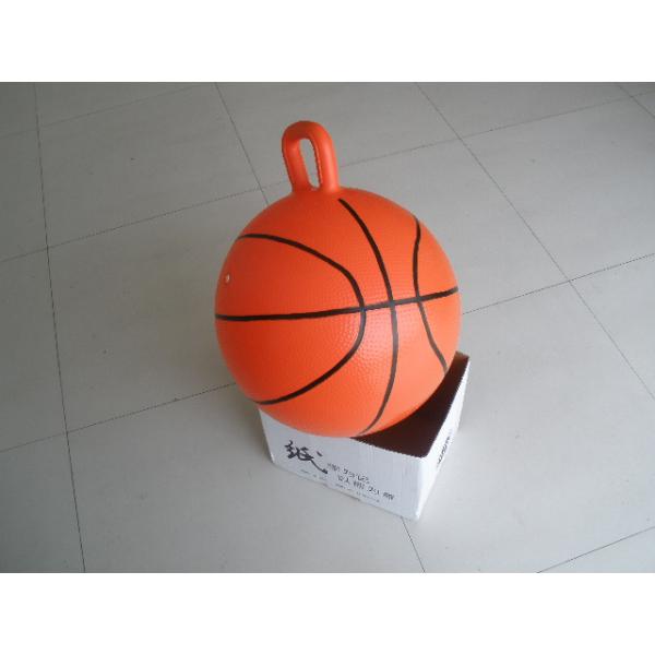 Non Toxic Space Hopper Ball Basketball Inflatable Toy Bouncing Ball With Handle