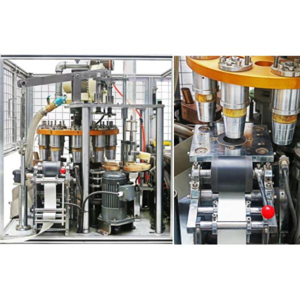 White Ultrasonic Paper Cup Making Machine 70~90 PCS/Minute Rated Speed