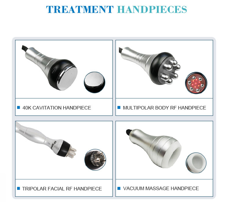 Cavitation rf vacuum body 5 in 1 cavitation ultrasound 2.0 machine