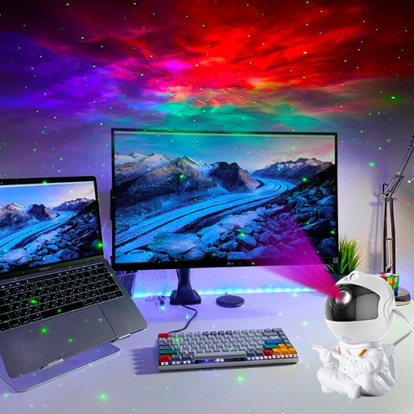 Bedroom Decor Space Star Projector 86x76x125mm Remote Control