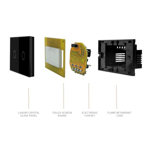 US Standard Touch Switch Luxury touch screen switch home automation system wifi control