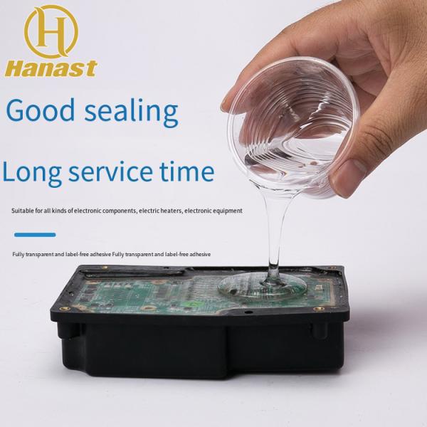 Waterproof Thermal Conductive Liquid Clear Silicone Rtv Gel For Electronics Low Viscosity Waterproof