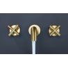 Buy cheap Gold 360 Rotate Wall Mounted 304 SUS Concealed Bath Shower Mixer from wholesalers