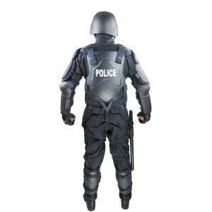 China Black Color Police PC Riot Security Suit / Riot Gear Body Armor With Tonfa Pouch on sale