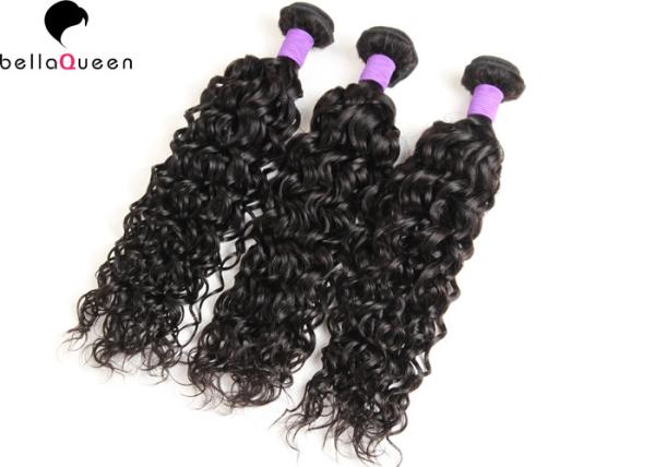 Quality 7A Grade Water Wave Indian Virgin Hair 100% Unprocessed No Shedding , Tangle Free for sale