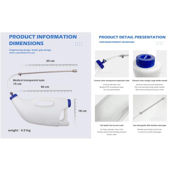 Sheep Use Calf Feeding Bottle Milk Storage Plastic With Handle