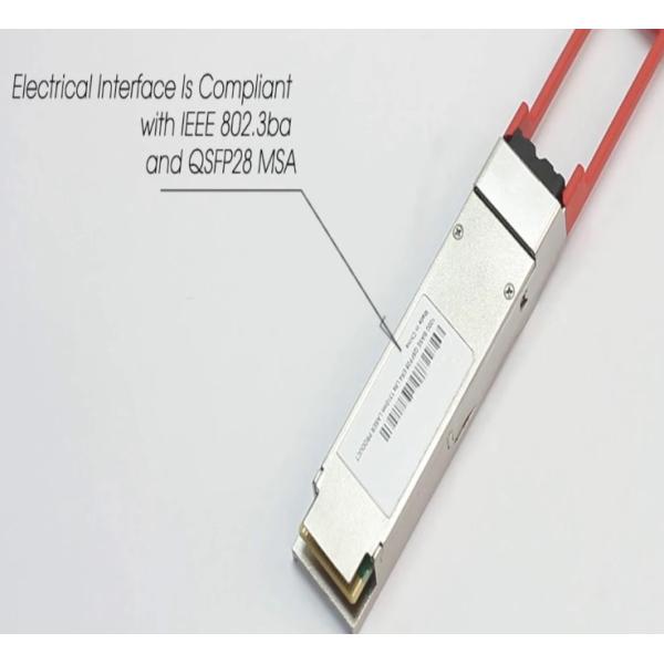 100% Compatibility QSFP Optical Transceiver 100G ER4 40km 1550nm / 1310nm