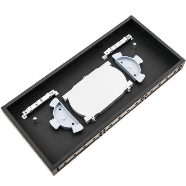 19" Rack Mount Fiber Patch Panel ST Adapter 1U Fiber Enclosure 12 Core