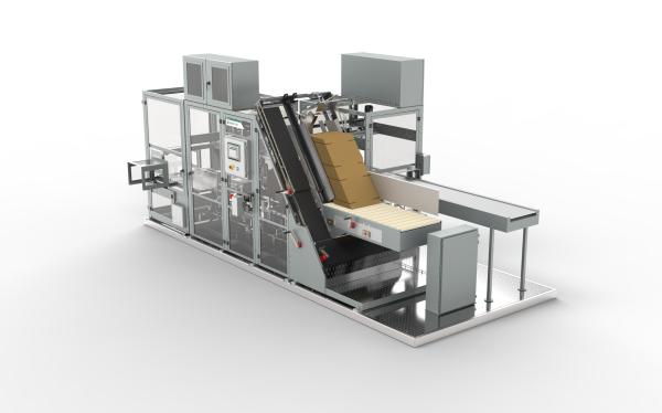 Quality 450nl/Min Air Pressure Mechanical Stretch High Level Bag Case Packer Palletizer for sale