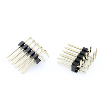 Quality Dual row right angle 2.54mm pin header for sale