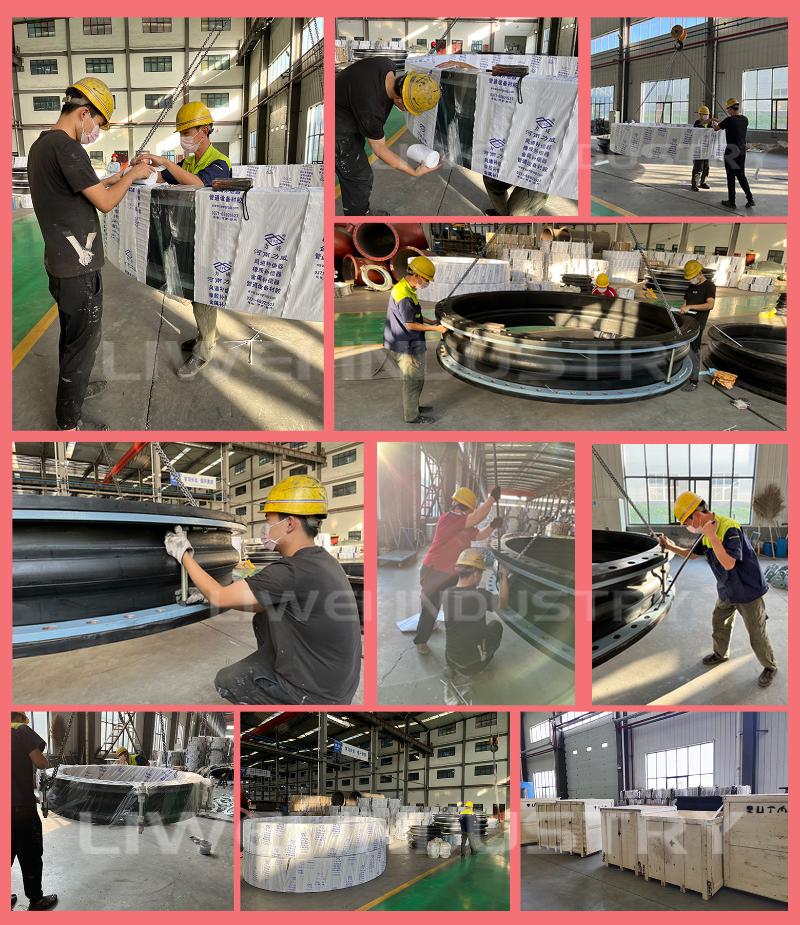 Concentric Reducing Rubber Joint Stainless Steel Flange Noise Reduction