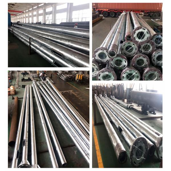 China Factory Wholesale Galvanized Steel Circular CCTV PTZ Camera Monitoring Pole