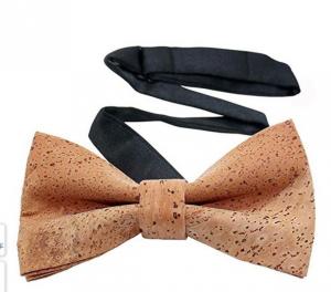 China Factory Wholesale Men's Cork Bow Tie Adjustable to fit neck sizes from Length 11 inches to 20 inches wholesale