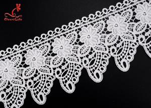 China 2.2cm Cute Water Soluble Flower Lace Trim For Children Garment   wholesale