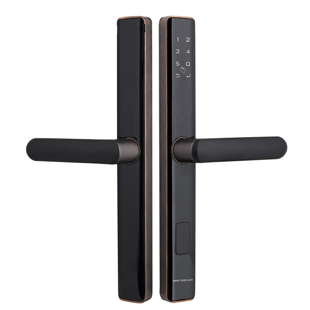 Tuya App Control Intelligent Smart Door Lock Phone Fingerprint Code Open For Home Security