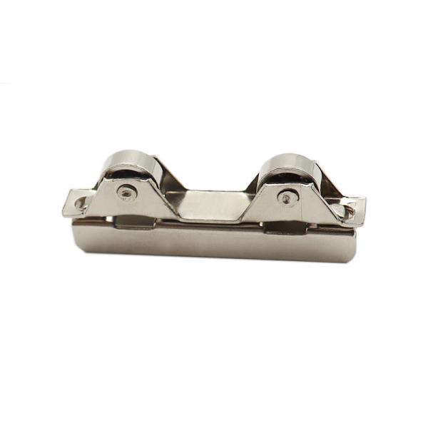 Quality Iron Shell Push Pull Wheel Sliding Glass Cabinet Rollers Low Noise Operation for sale
