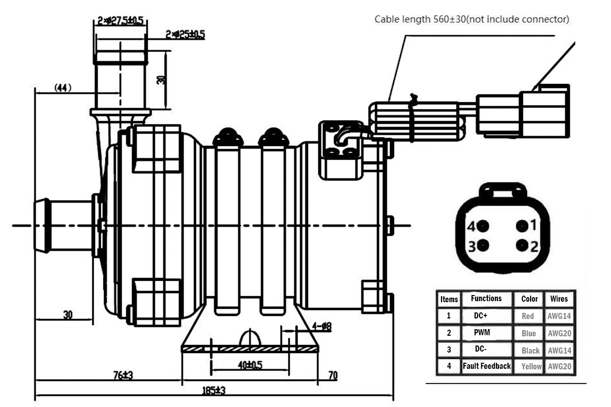 400 Watts IP68 Electric Coolant Pumps For Data Center AI Edge Computing Node Cooling