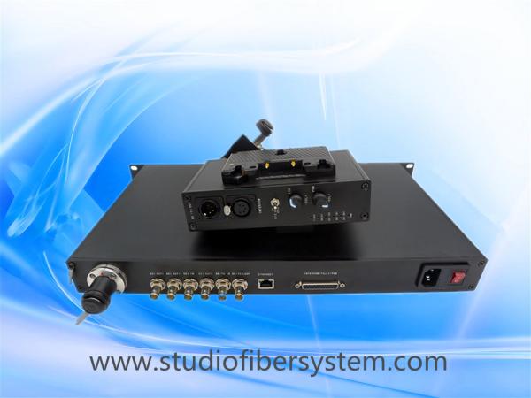SDI Tally Remote Ethernet PGM audio Intercom over fiber for live link studio