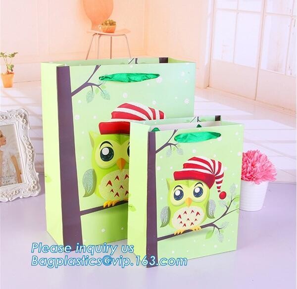 Fashion Custom Printing Luxury Gift Shopping Carrier Paper Bag With Your Own Logo Print,strong twisted handle black leat